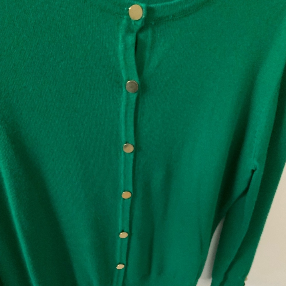 3/4 SLEEVE CARDIGAN KELLY GREEN S